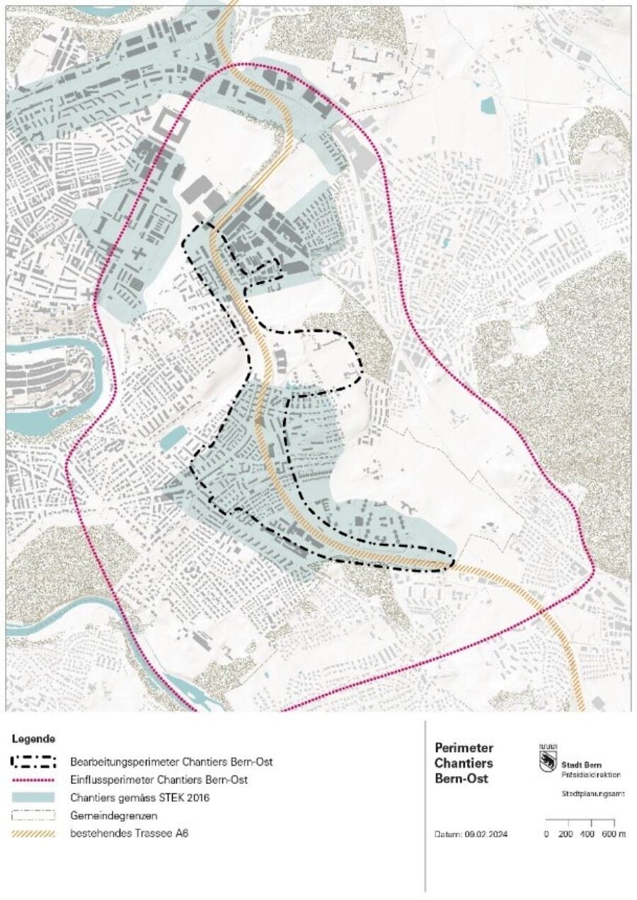 Chantierplanung Bypass Bern Ost