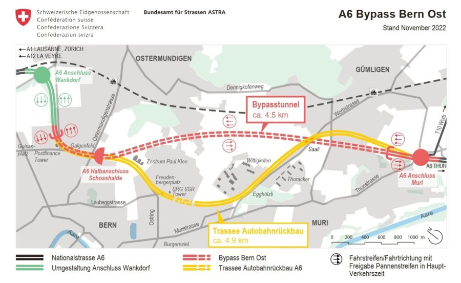 Grundvariante Bypass Bern Ost